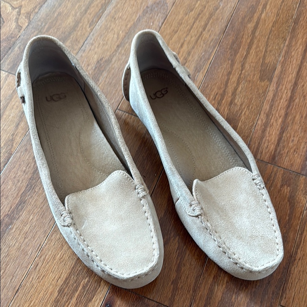 UGG Women's Tan Suede Loafers